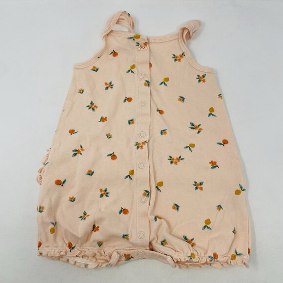 Carters Baby Girls Size 12 Months 3 Piece Sunflower Floral Solid Romper Set 1848 - Picture 2 of 8